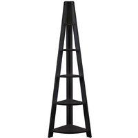 Tiva Wooden Corner Ladder Shelving