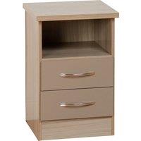 Nevada 2 Drawer Bedside Table