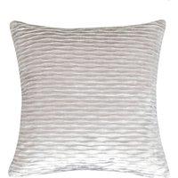 Pleated Velvet Cushion Cover Beige