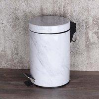 Marble Effect 3L Pedestal Bin