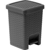 Addis Rattan Charcoal Pedal Bin