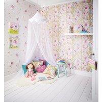 Woodland Fairies Pink Wallpaper