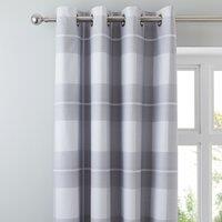 Colby Grey Blackout Eyelet Curtains Grey