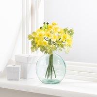 Primula and Narcissi Bundle Yellow 30cm Yellow/Green