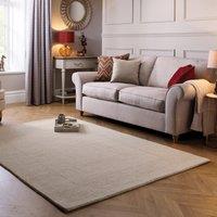 Boston Wool Border Rug Natural