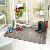 Marvel Stripe Washable Doormat brown