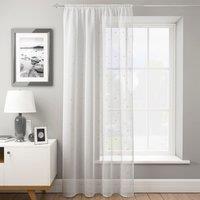 Dotty Silver Slot Top Voile Panel Silver