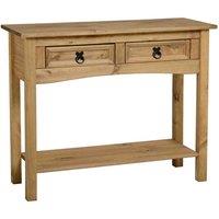 Corona 2 Drawer Console Table Brown
