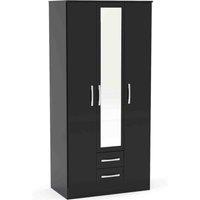 Lynx Triple Wardrobe, Mirrored