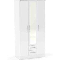 Lynx Triple Wardrobe, Mirrored