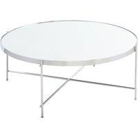 Oakland Circular Chrome Coffee Table Silver