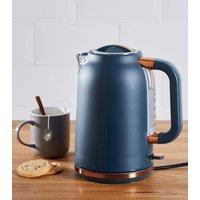 Dunelm 1.7L 3.kW Matt Navy & Copper Jug Kettle Navy