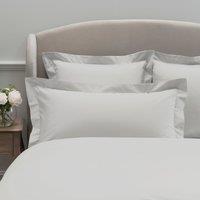 Dorma 300 Thread Count 100% Cotton Sateen Plain Kingsize Oxford Pillowcase White