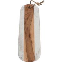 Naturals Long Marble Acacia Serve Board