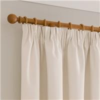 Luna Brushed Blackout Pencil Pleat Curtains