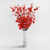 Artificial Orange Lantern Flower Stem