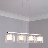 Erie 4 Light Glass Diner Ceiling Light