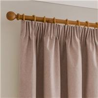 Luna Brushed Blackout Pencil Pleat Curtains