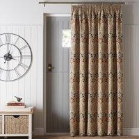 Lucetta Jewel Pencil Pleat Door Curtain Red, Blue and Green