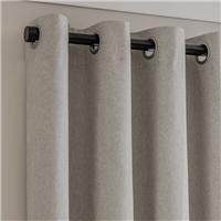 Luna Brushed Blackout Eyelet Curtains