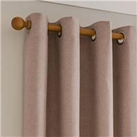 Luna Brushed Blackout Eyelet Curtains