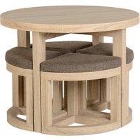 Cambourne Round Stowaway Dining Table with 4 Chairs