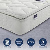 Medium Firm Miracoil Pillowtop Mattress White