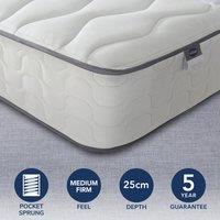 Medium Firm 800 Pocket Mattress White