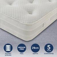 Medium Firm 1200 Pocket Mattress White