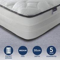 Medium 2000 Pocket Luxury Mattress White