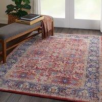 Ankara Global 2 Rug Red, Blue and Yellow