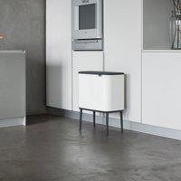 Brabantia 11/23L White Bo Touch Bin