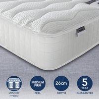 Silentnight Medium 1400 Pocket Memory Mattress White