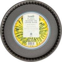 Dunelm 25cm Loose Base Flan and Quiche Tin Silver