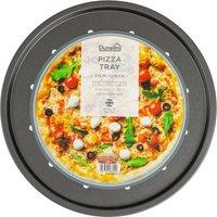 Dunelm 31cm Pizza Tray Silver