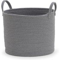 Cotton Rope Grey Storage Basket Grey