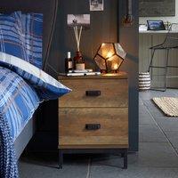 Fulton 2 Drawer Bedside Table