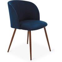 Celia Dining Chair, Velvet Blue