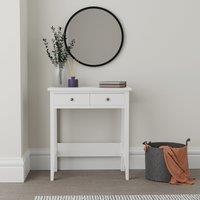 Lynton Small 2 Drawer Dressing Table White