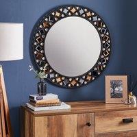 Global Gem Edge Round Wall Mirror