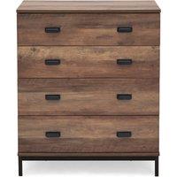 Fulton 4 Drawer Chest Brown