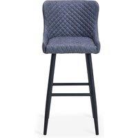 Montreal Counter Height Bar Stool, Faux Leather Grey