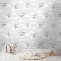 Disney Dumbo Grey Wallpaper Grey