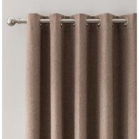 Luna Brushed Blackout Eyelet Door Curtain