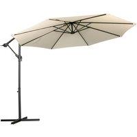 3m Royal Craft Cantilever Powder Coated Parasol with Cross Stand