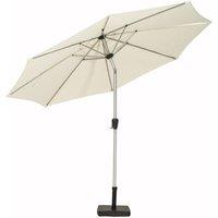 2.5m Brushed Aluminium Crank and Tilt Parasol