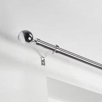 Oslo Extendable Metal Curtain Pole Dia. 22/25mm Chrome