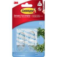 Set of 2 Command Decorating Clear Hooks