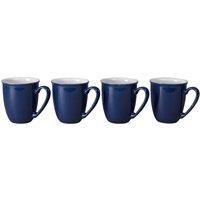 Set of 4 Denby Elements Dark Blue Mugs