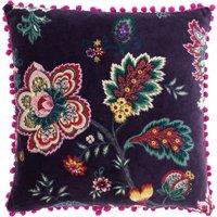 Paoletti Palampur Floral Velvet Cushion